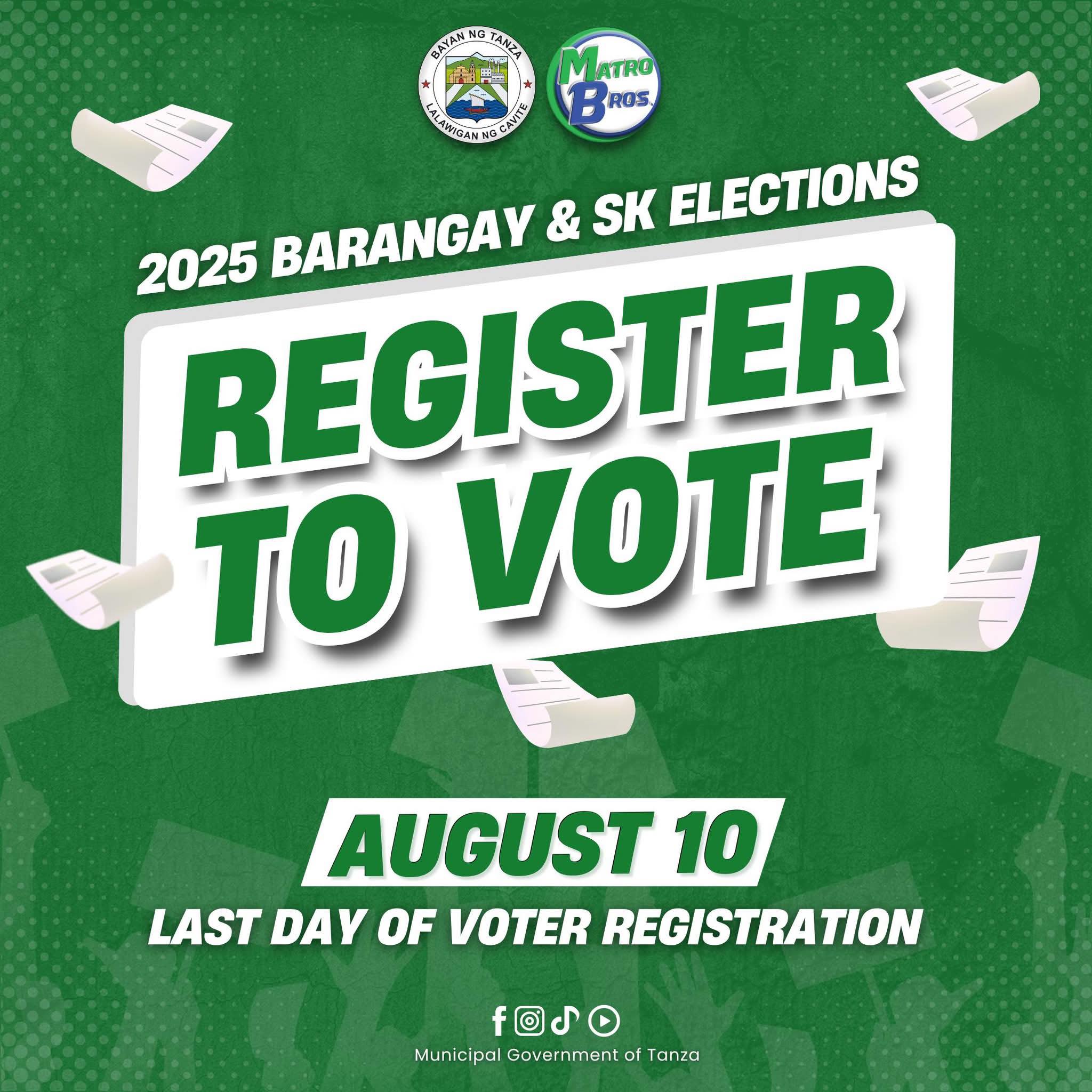 Hindi ka pa ba nakakapagparehistro? Habol na! Ngayon ang huling araw ng Voter Registration para sa 2025 Barangay at SK Elections.
